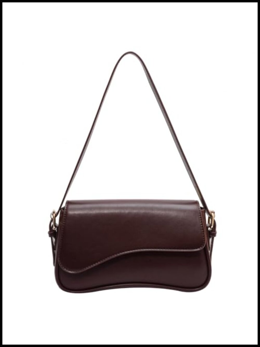 Small Shoulder Bag Tote Retro Vegan Leather Crossbody Purse with Zipper